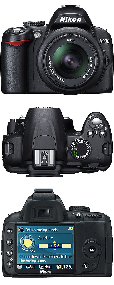 Nikon D3000 Price, features and specifications