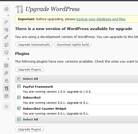 Wordpress Batch Plugin Update