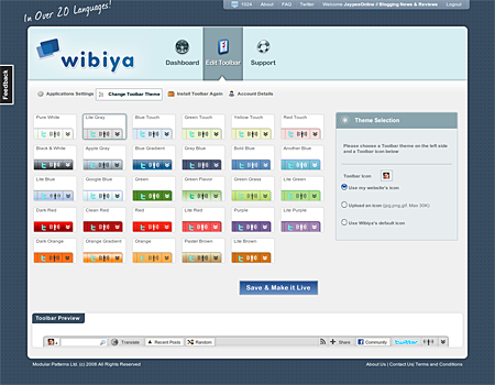 Wibiya Toolbar